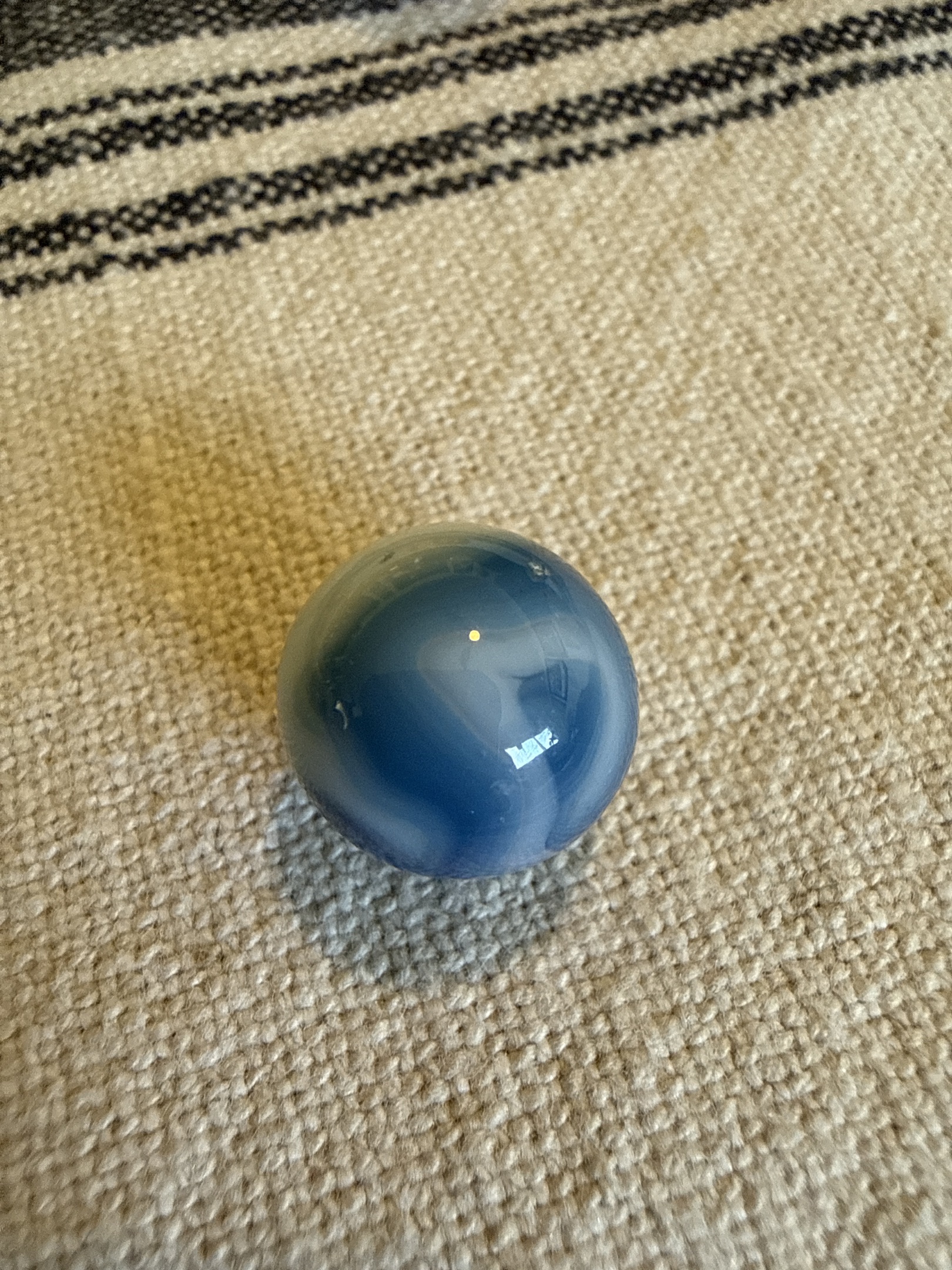 Blue and White Swirl by Alley Agate