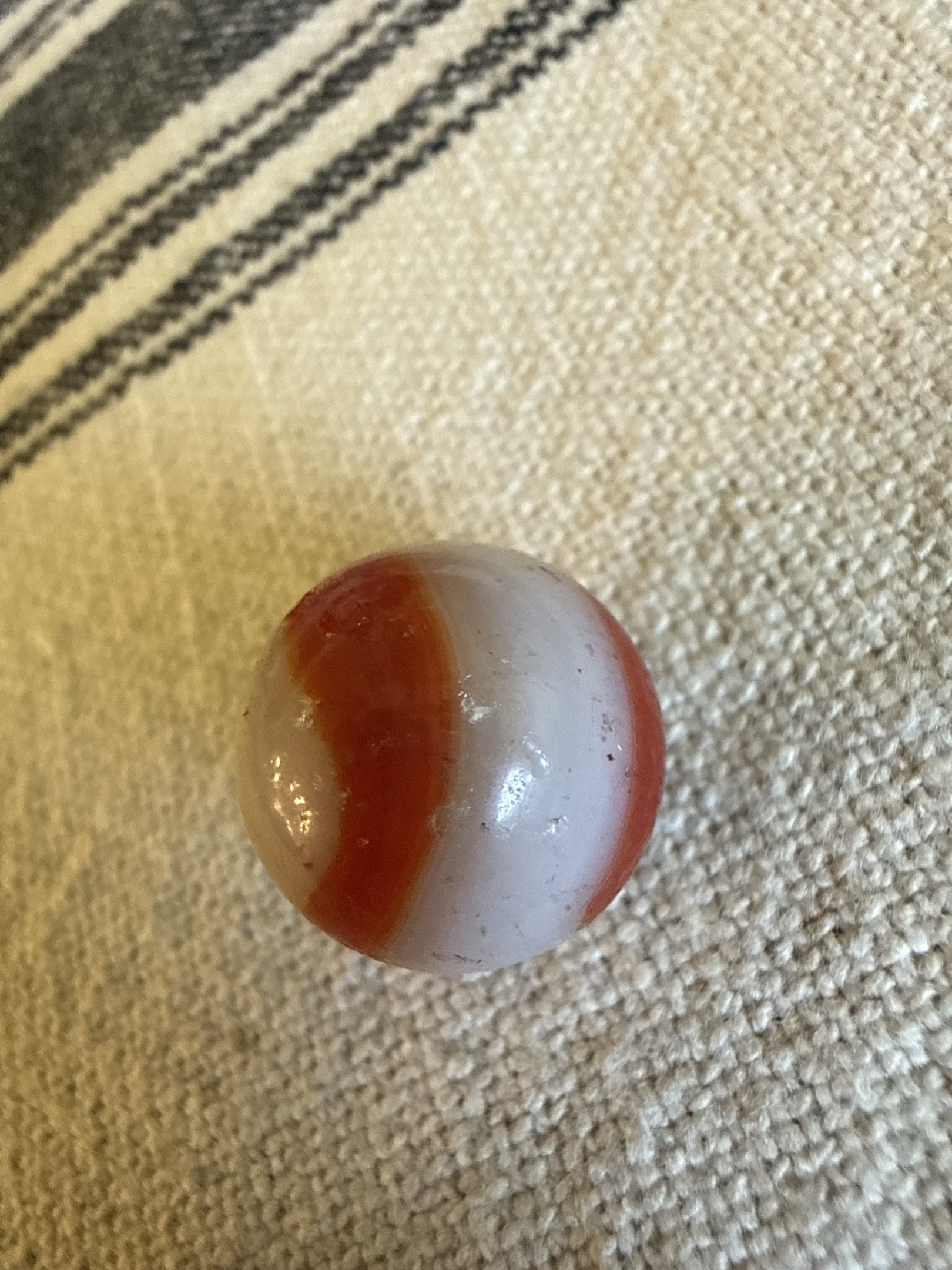 Orange & White by Akro Agate Company