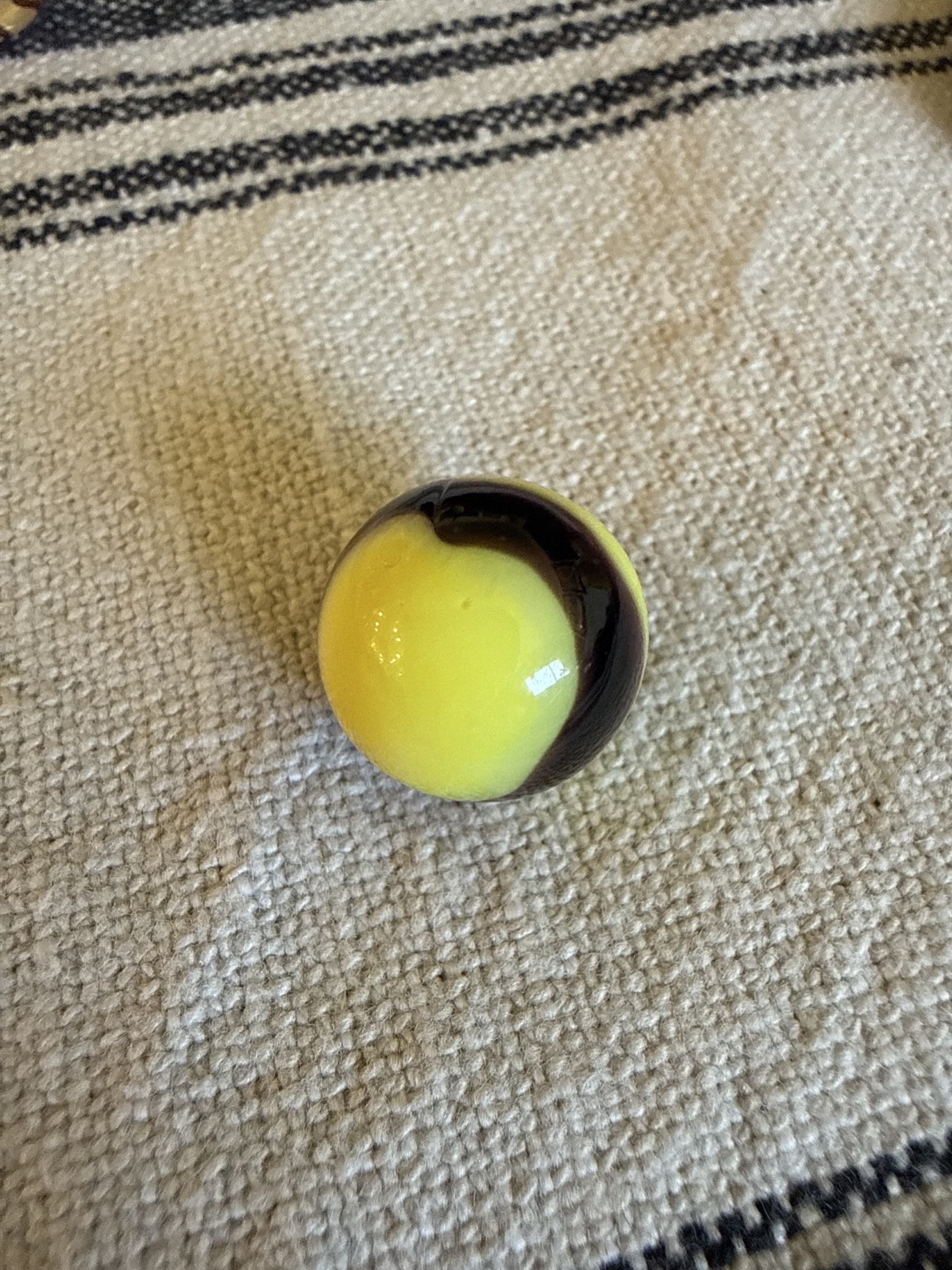 Yellow and Brown Swirl (Bumblebee colors) by Alley Agate