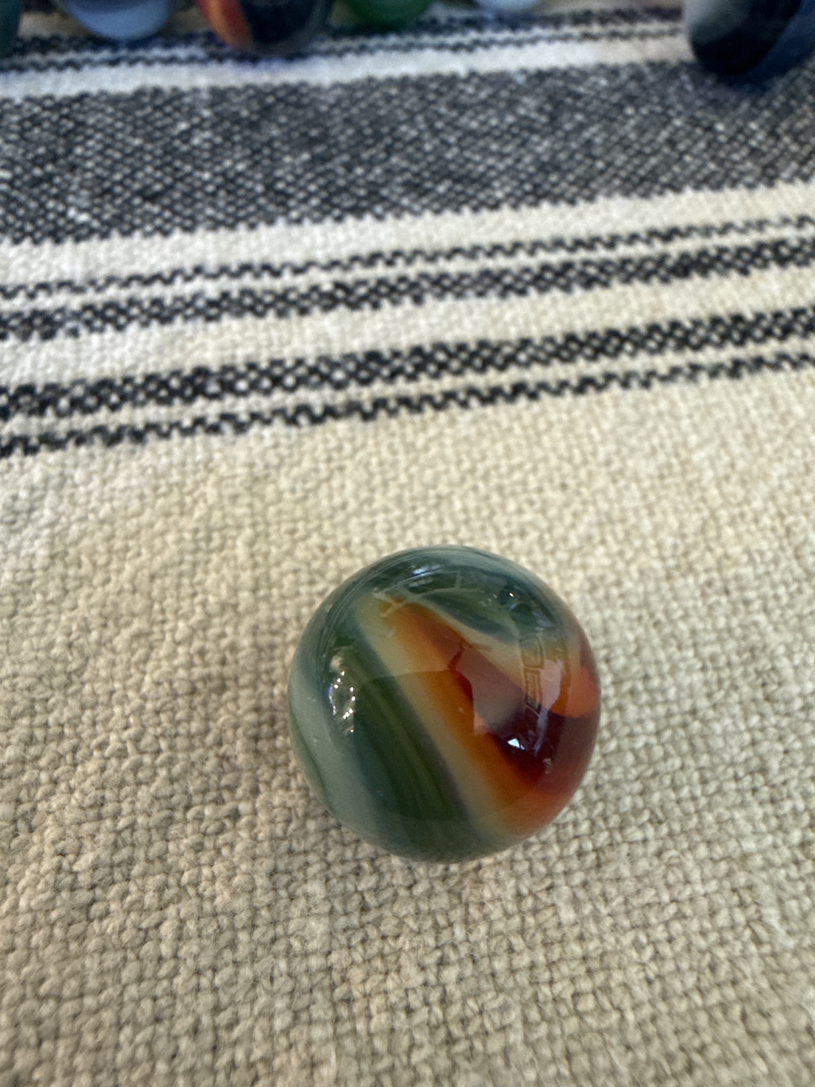 Green and Orange Swirl by Alley Agate