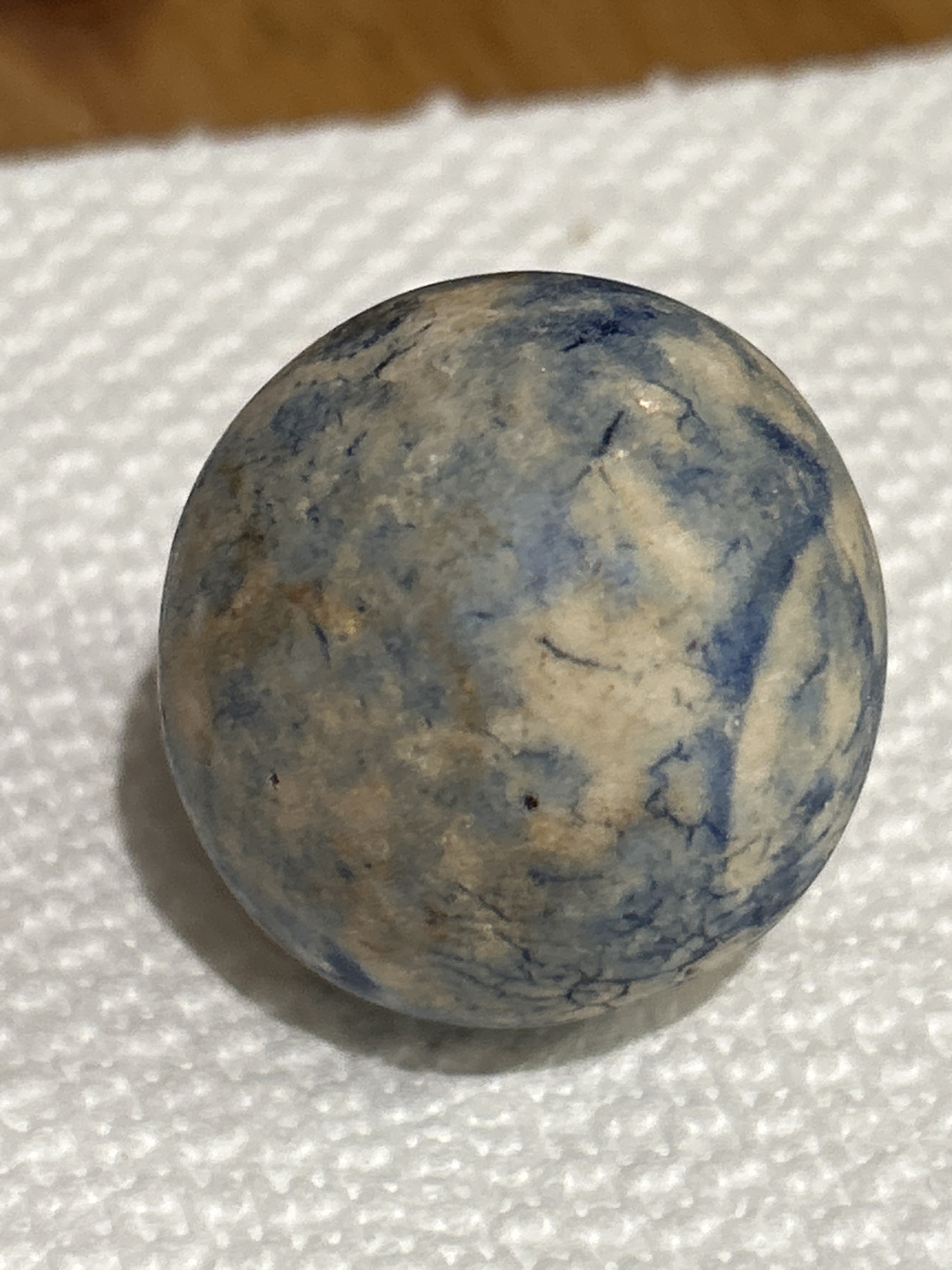 Sponge Blue Glazed Clay by Bennington / Earthenware Producers