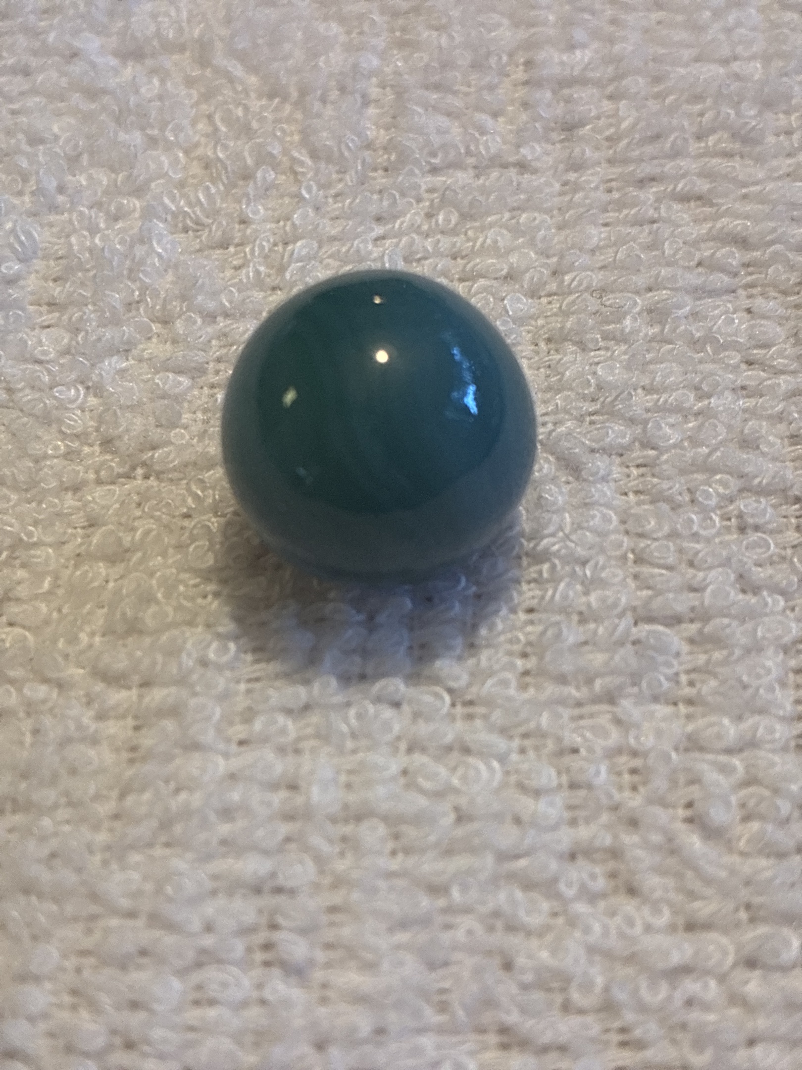 Dark Aqua Opaque by Vitro Agate Company, identification view