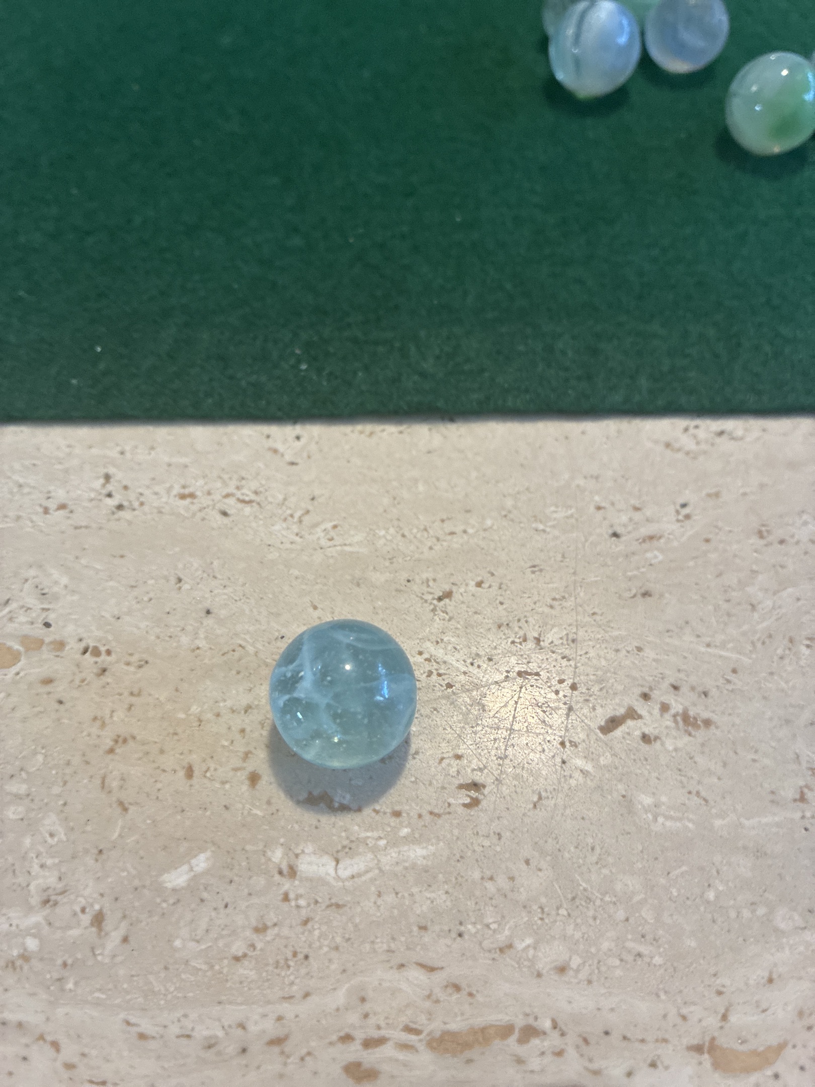 Clear Aqua Cloud by Master Glass, identification view