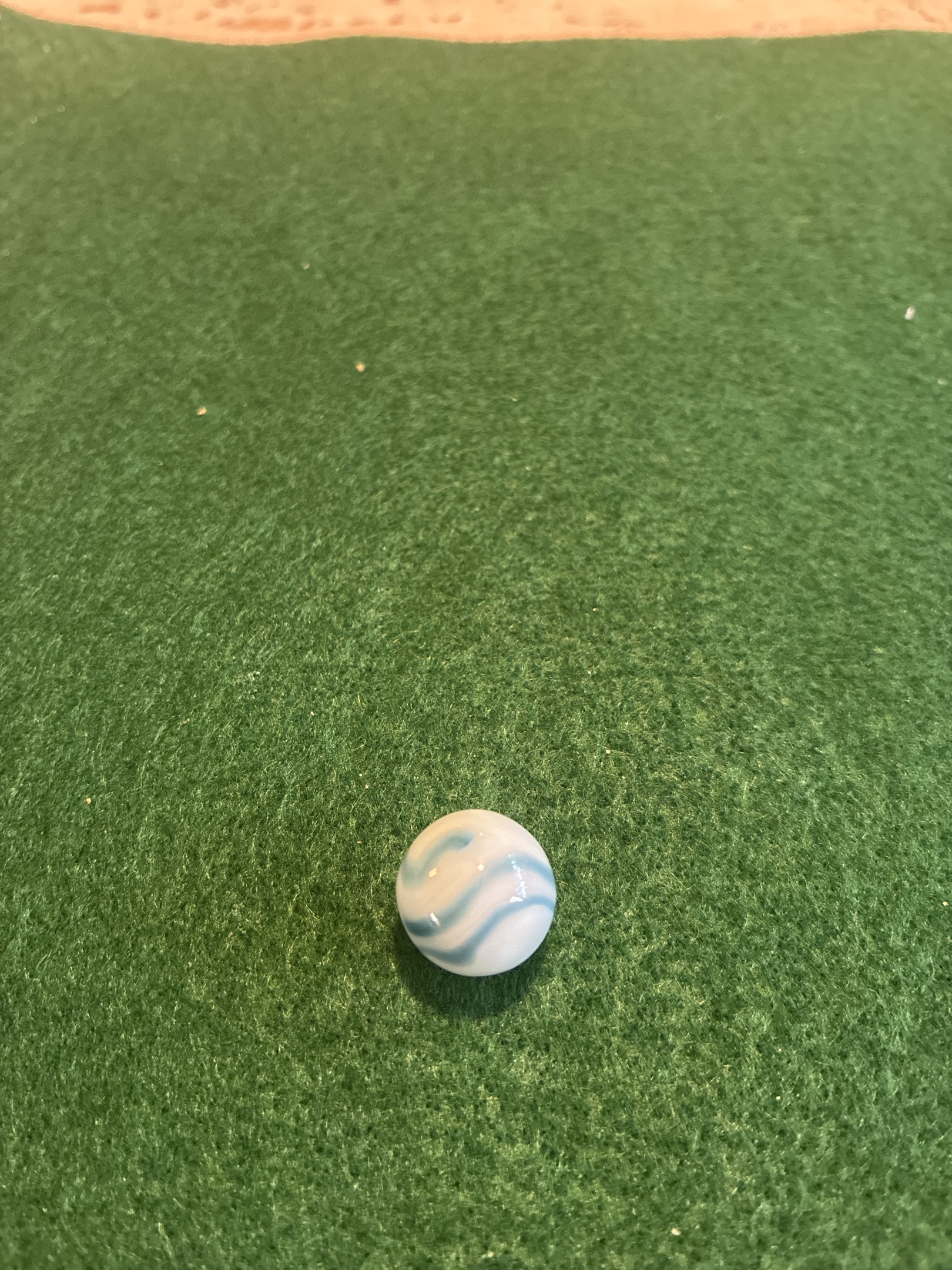 Blue and White Swirl by Alley Agate, identification view