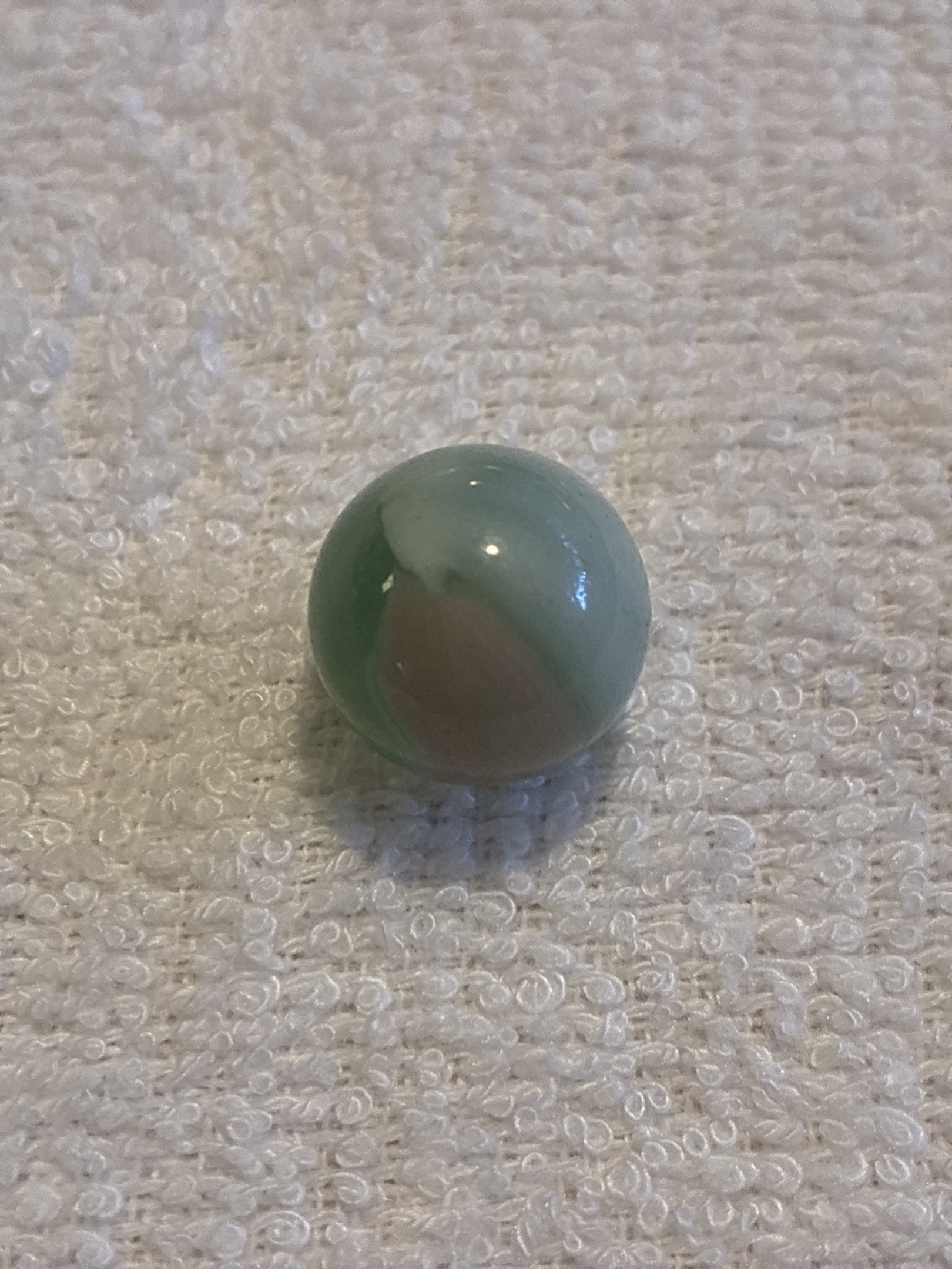 Green and Pink Conqueror by Vitro Agate Company, identification view