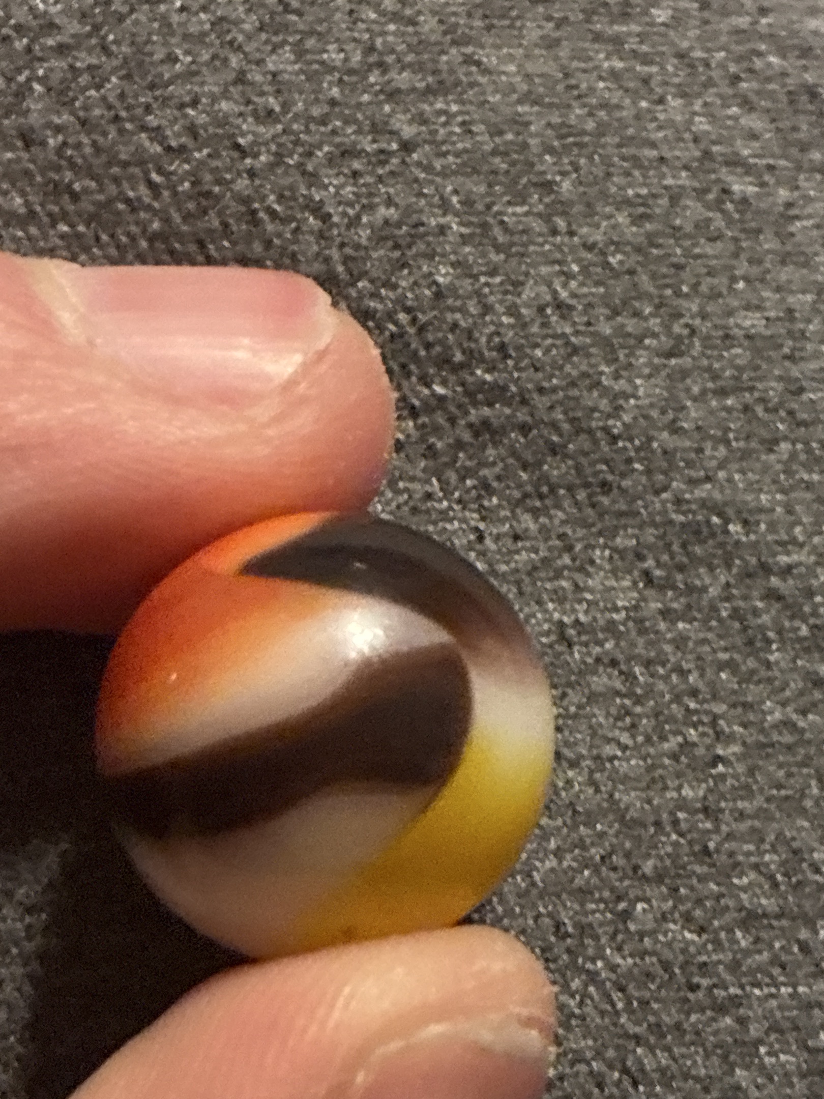Christensen Agate Orange and Yellow Swirl by Christensen Agate Company
