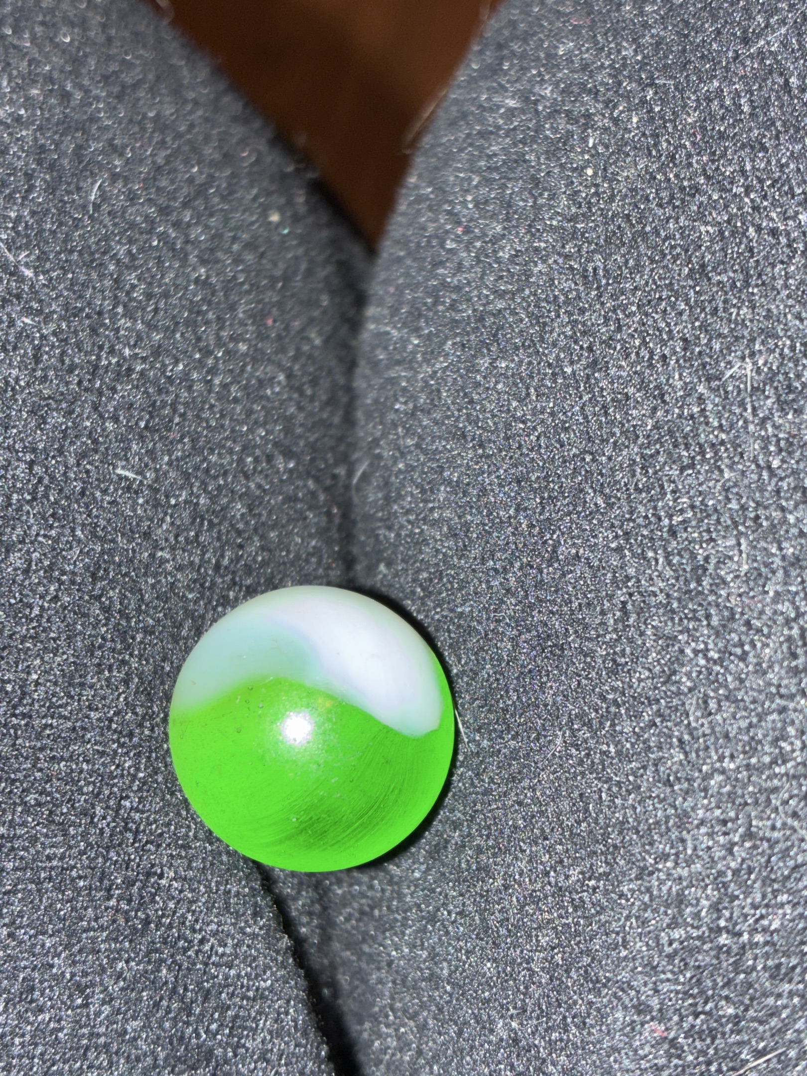 Green & White Patch by Akro Agate