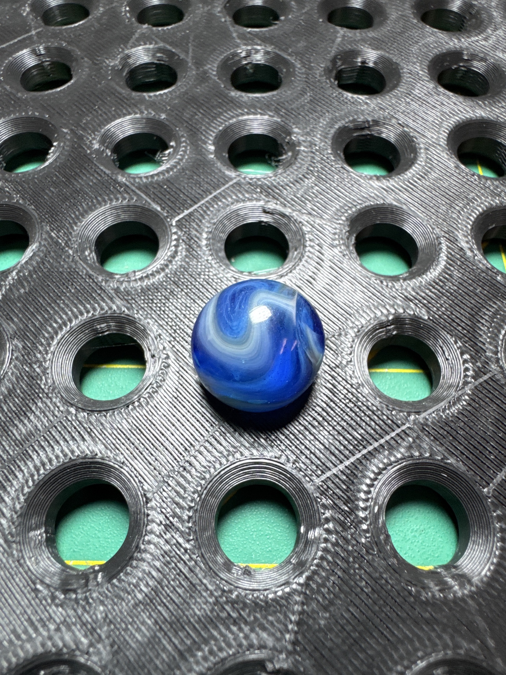 Royal Blue Swirl by Akro Agate Company