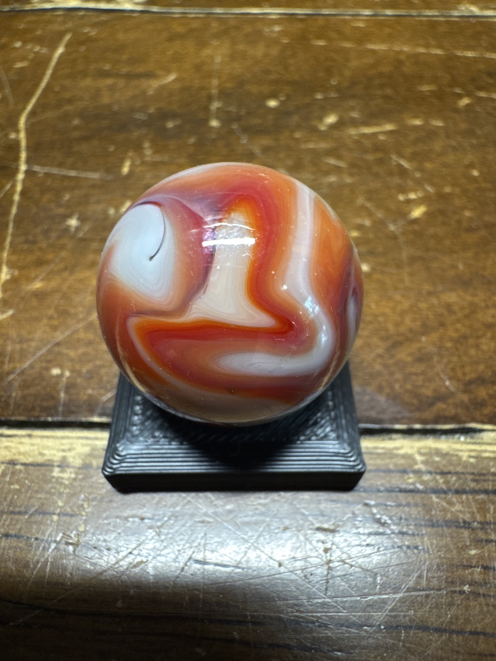 Red and Orange Multi-color by Akro Agate Company