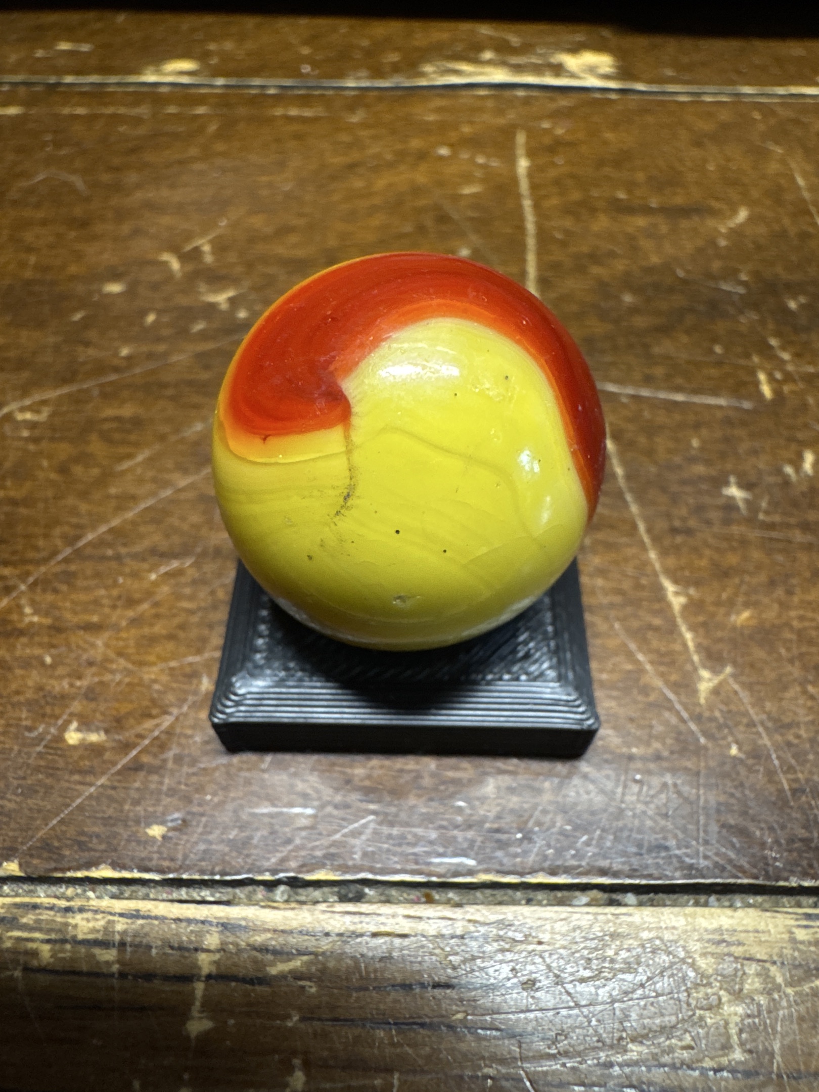 Red and Yellow Shooter by Peltier Glass Company