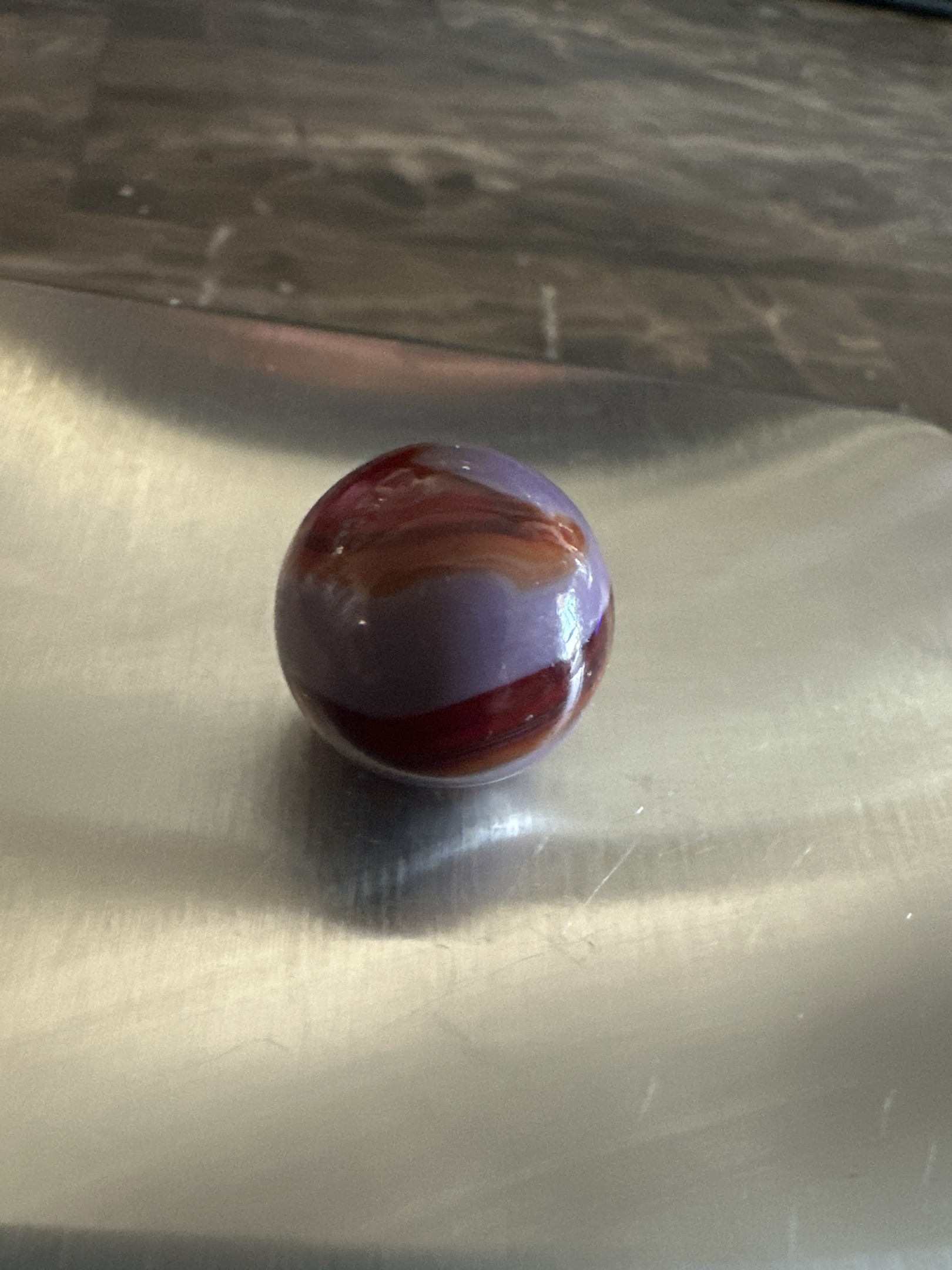 Lavender Conqueror / Red and Lavender by Vitro Agate, identification view