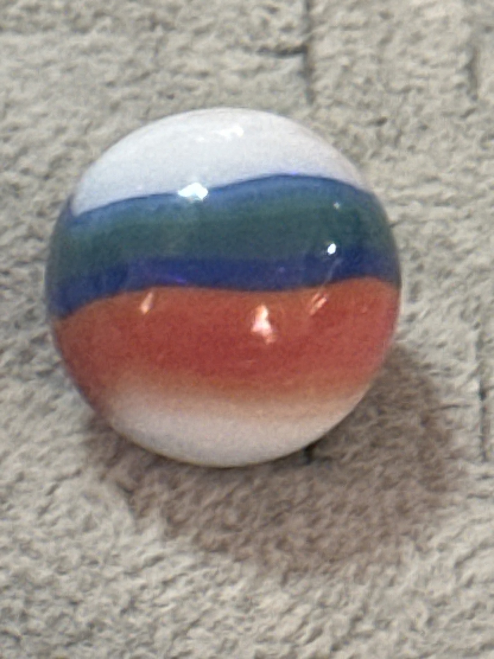 Liberty (with Green/Blue ribbons) by Peltier Glass Company, identification view