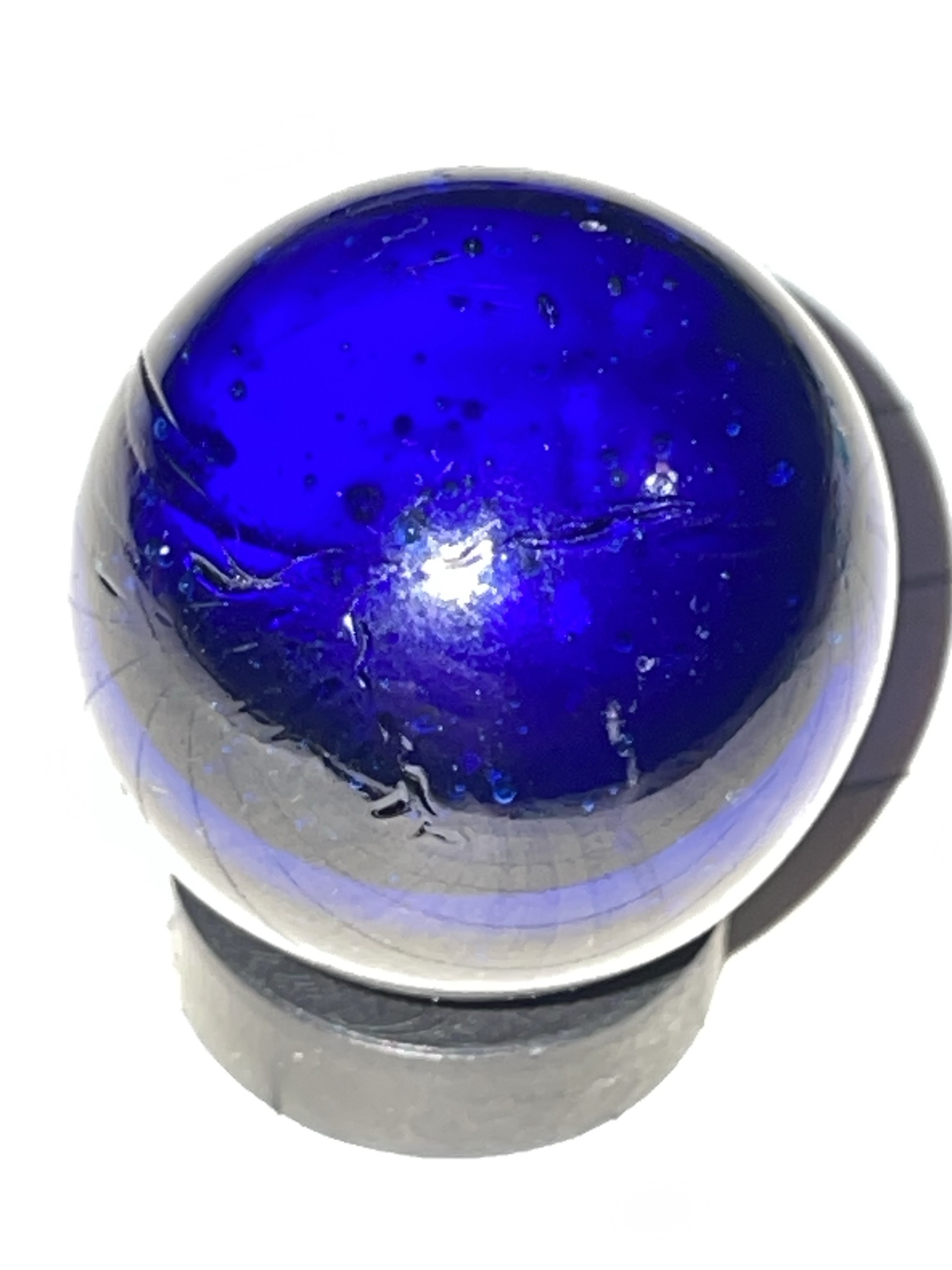 Translucent Cobalt Blue by Akro Agate Company, identification view