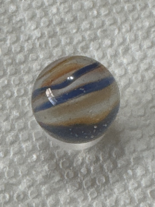 Brown and Blue Special by Akro Agate, identification view