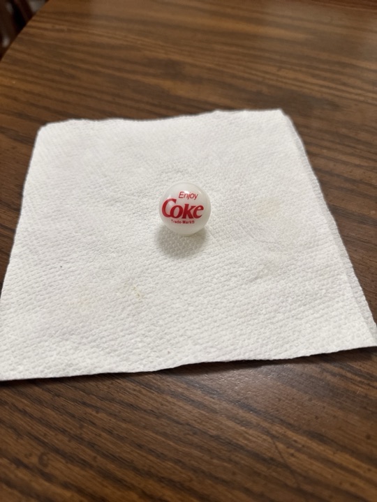 Enjoy Coke by Marble King, identification view