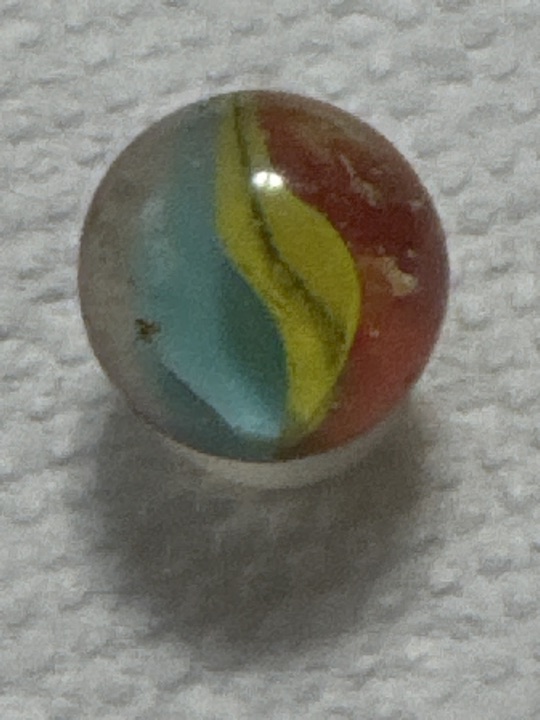 Superman Tri-Color Patch by Peltier Glass Company, identification view