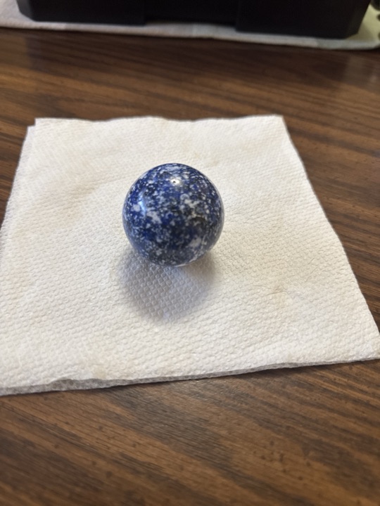 Polished Sodalite by Natural Gemstone / Mineral Lapidary, identification view