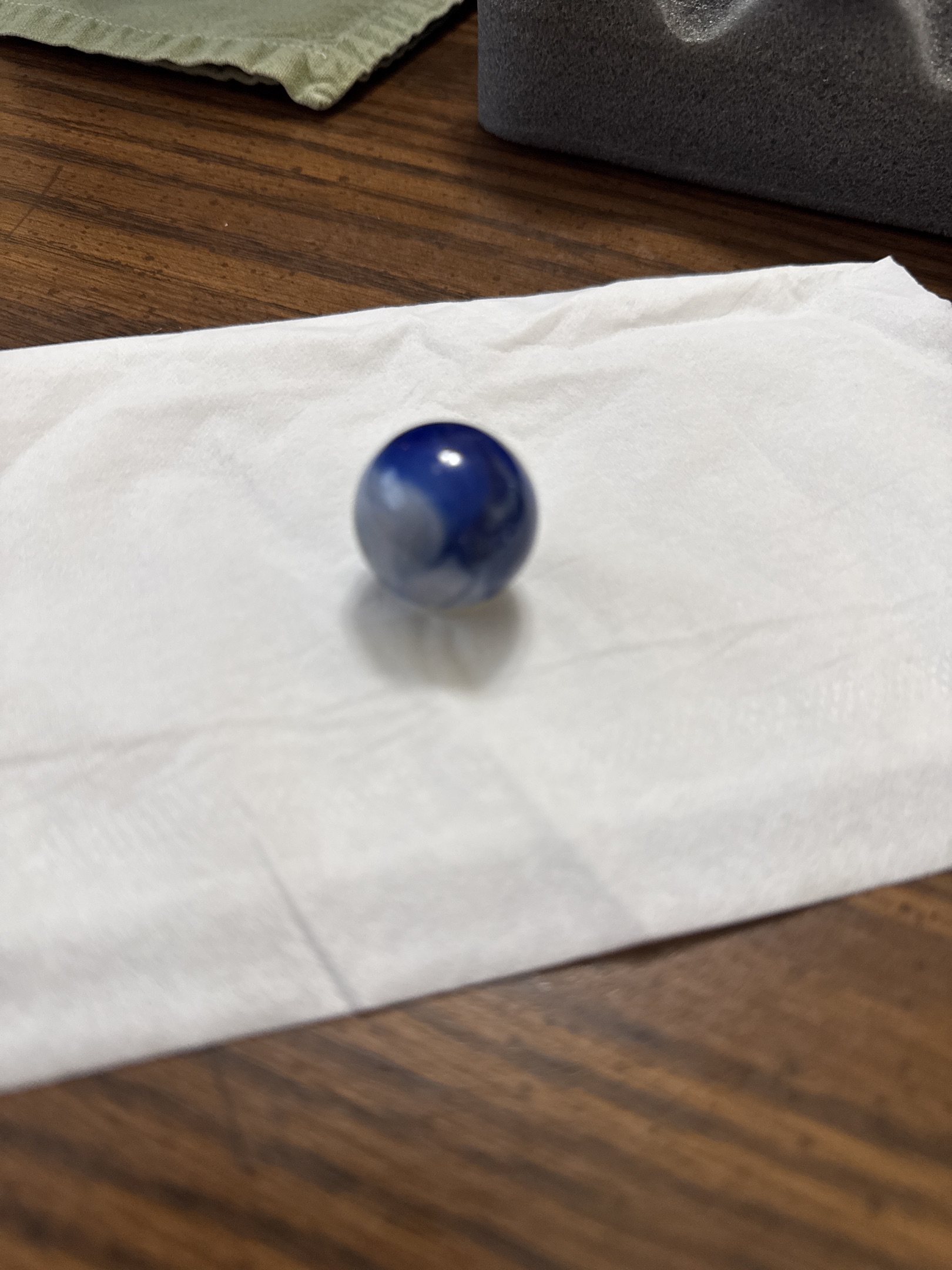 Blue Onyx Swirl by Akro Agate, identification view