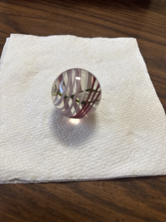 Homage Swirl by Contemporary Studio Glass Artist, identification view