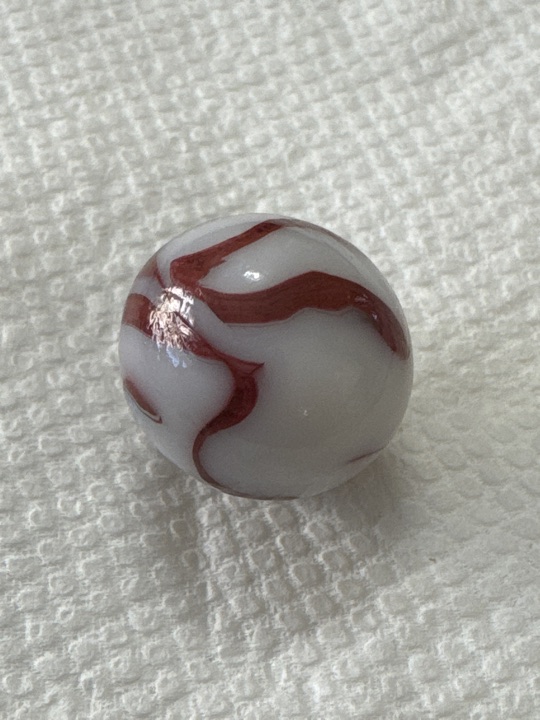 Oxblood Swirl by Alley Agate Company, identification view