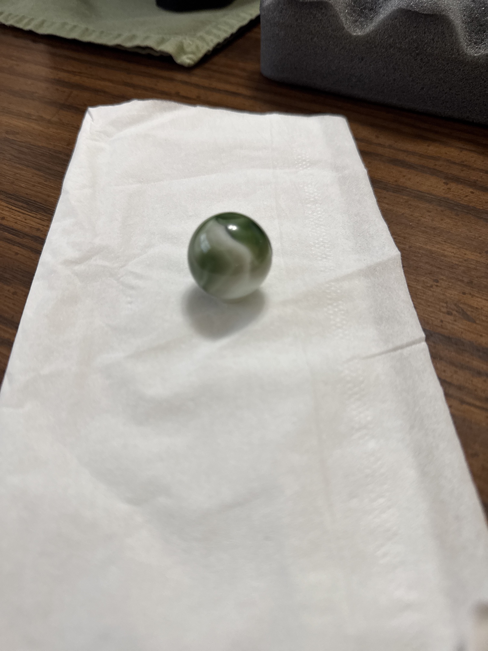 Green Swirl Shooter by Alley Agate, identification view