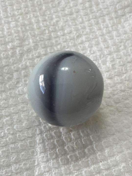 Gray Base Black Ribbon Swirl by Alley Agate, identification view