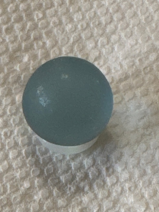 Light Blue Frosty by Vitro Agate, identification view