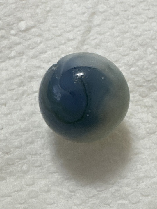 Blue Slag by Akro Agate, identification view