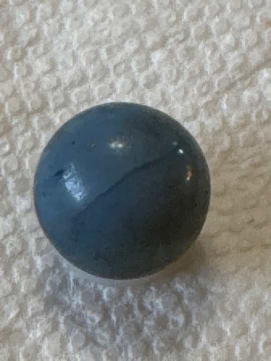 Slate Blue Aggie by Vitro Agate, identification view