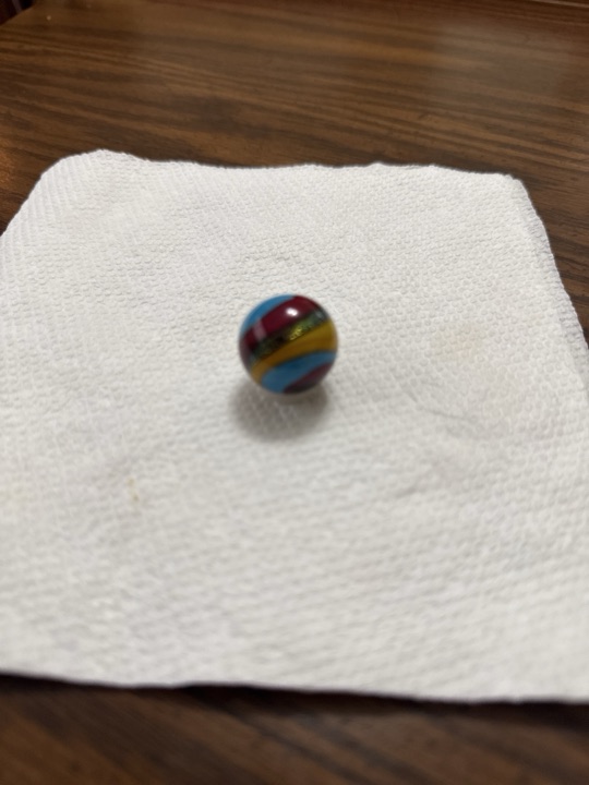 Superman Special by Akro Agate Company, identification view