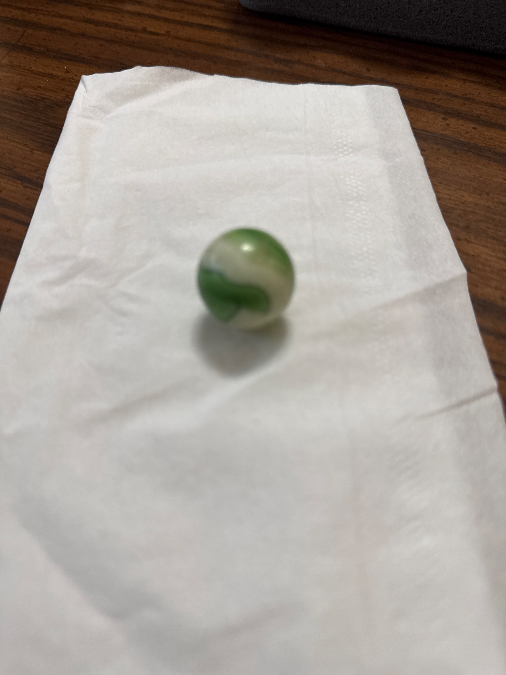 Green Conqueror / Type 1 Swirl by Vitro Agate Company, identification view