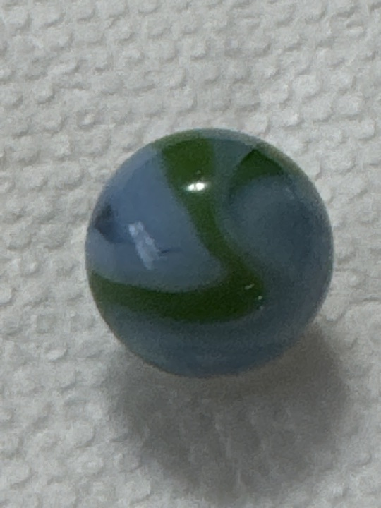 Blue and Green Swirl by Alley Agate Company, identification view