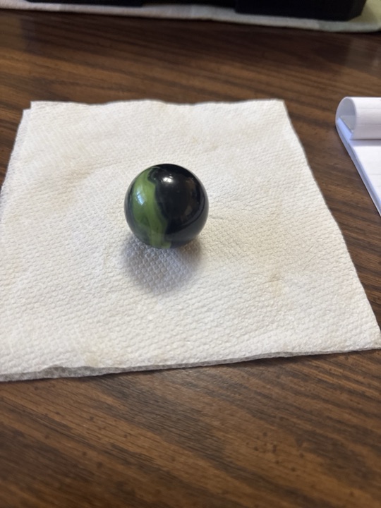 Zombie (or Toxic / Alien Swirl) by Vacor de Mexico (Mega Marbles), identification view