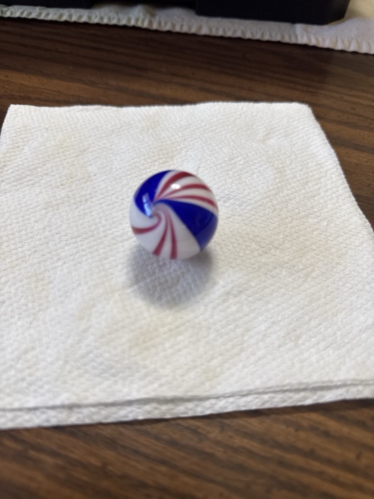 Patriotic Special - Red, White and Blue by Akro Agate, identification view