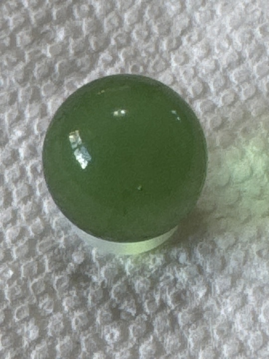 Green Solid Game Marble by Marble King, identification view