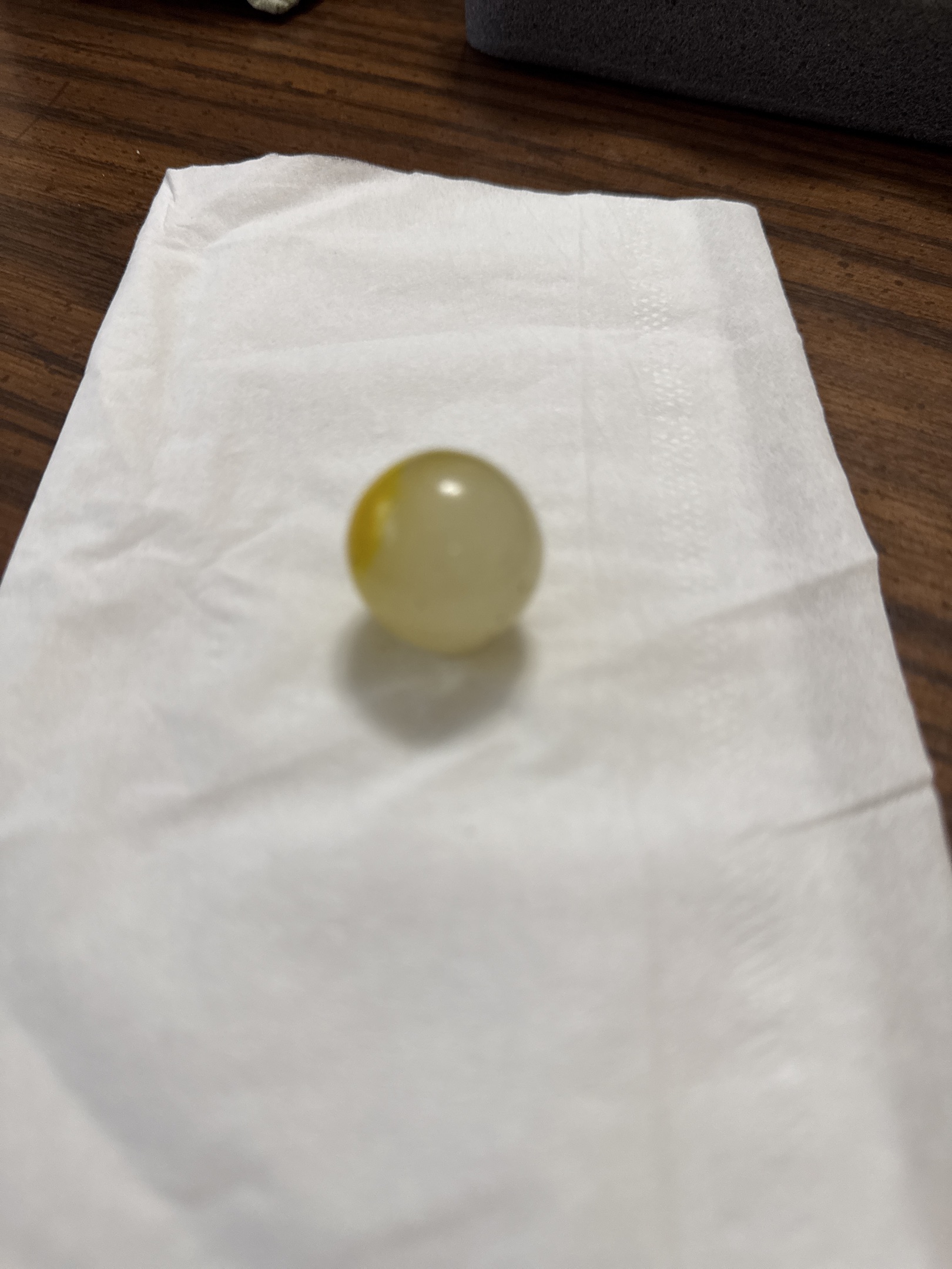 Yellow Patch / Helmet by Vitro Agate Company, identification view