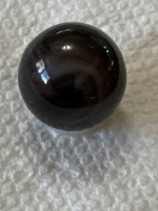 Black Beauty - Black Onyx Solid by Vitro Agate, identification view