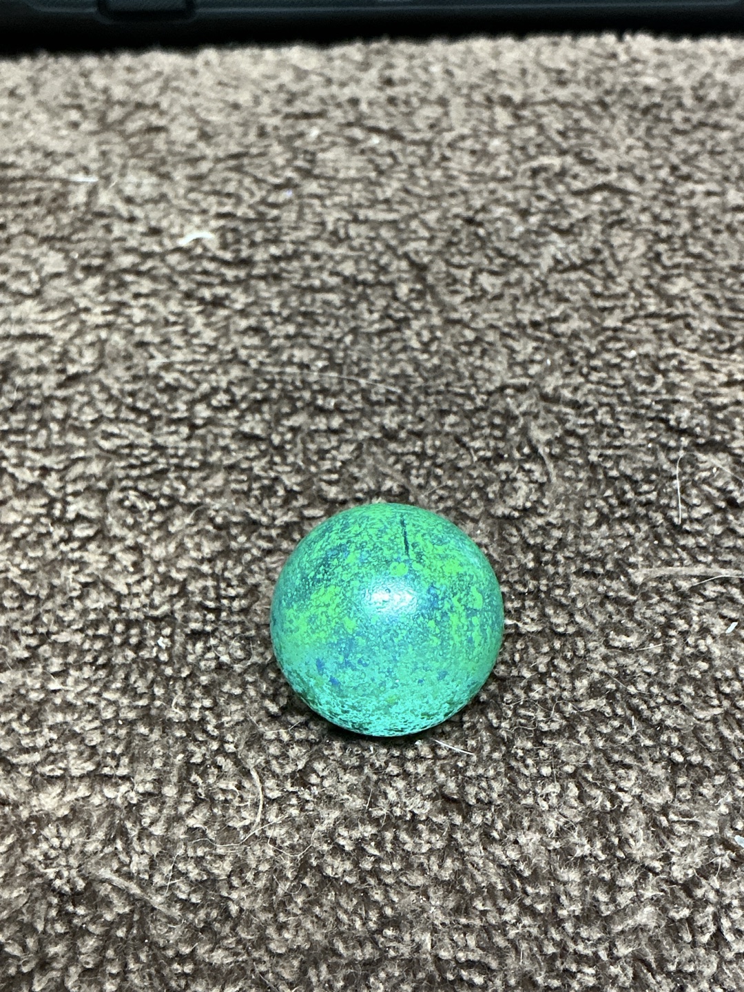 Sponged Green and Blue Clay by German or American Toy Manufacturers