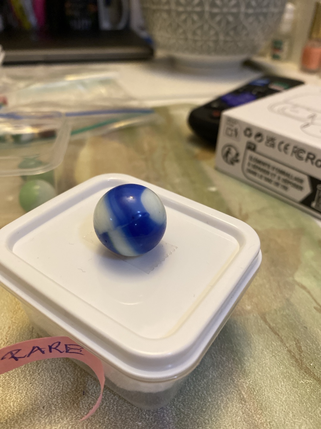Blue Popeye by Akro Agate