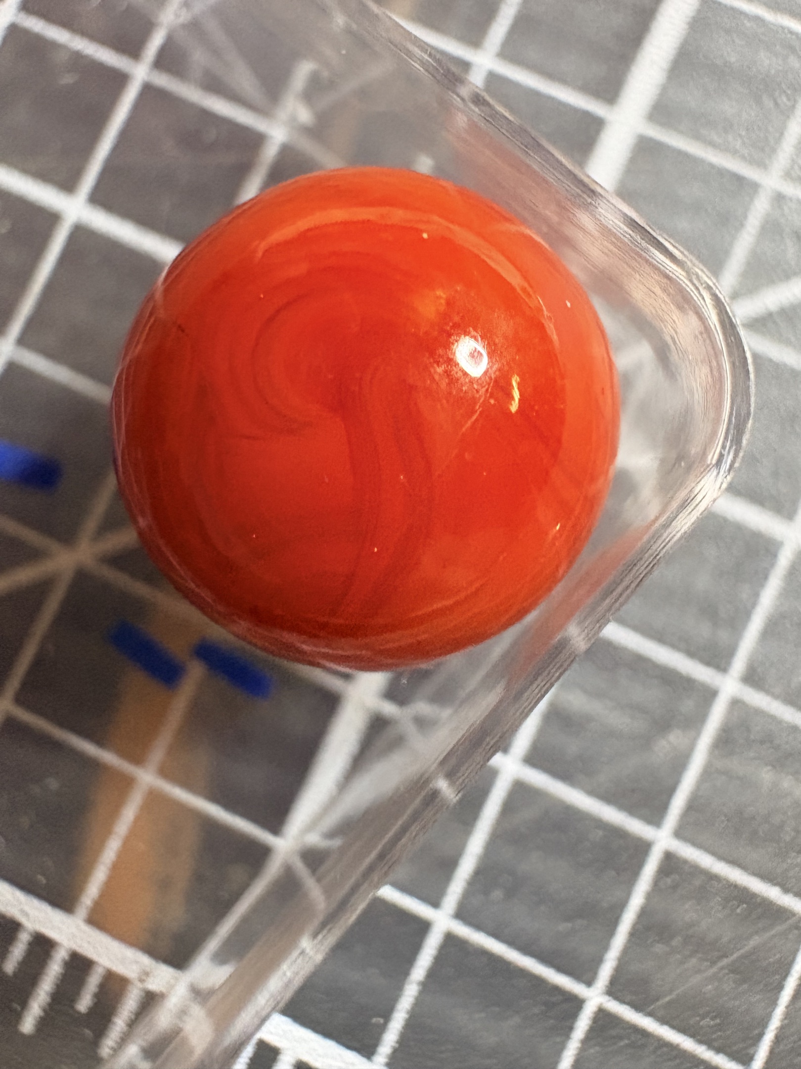 Red Slag (Carnelian) by Akro Agate Company
