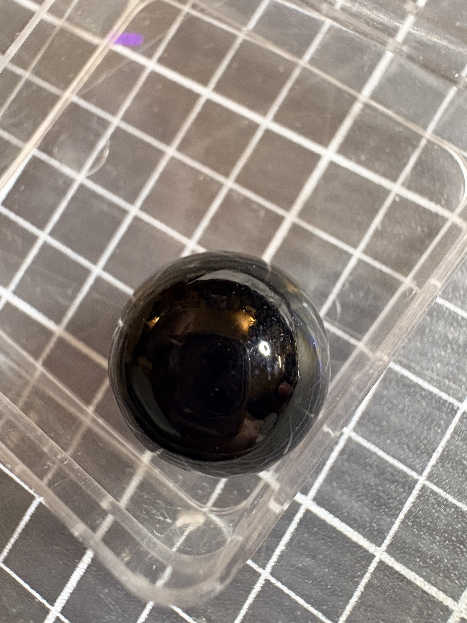 Black Opaque (Game Marble) by Vitro Agate Company