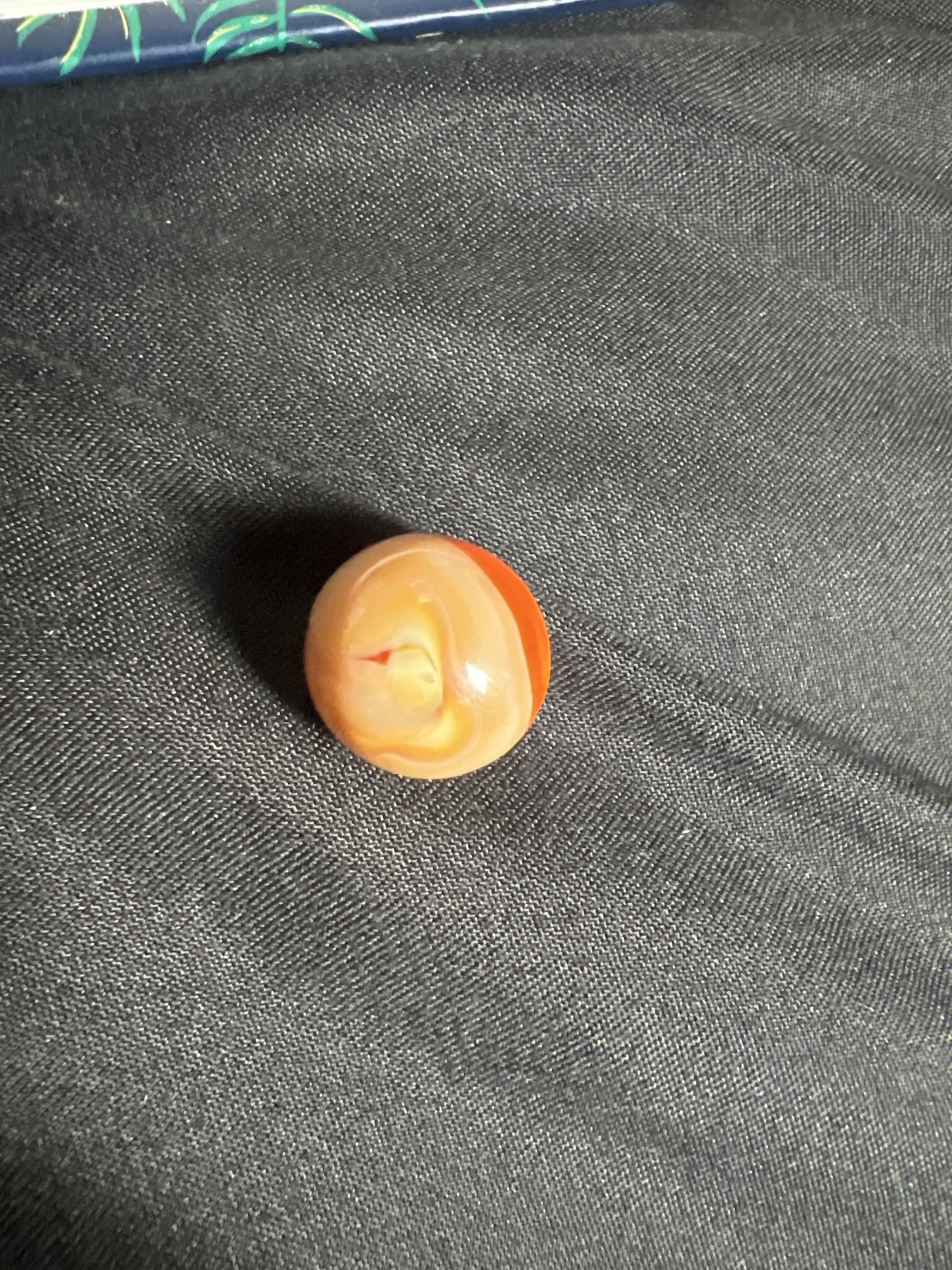 Orange & White Patch by Akro Agate Company